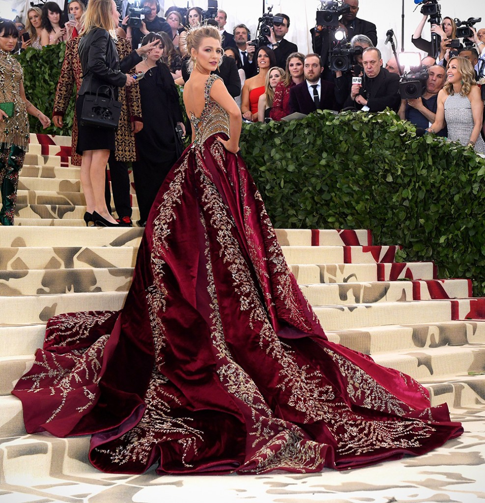 Mandatory Credit: Photo by David Fisher/REX/Shutterstock (9662983fx) Blake Lively The Metropolitan Museum of Art's Costume Institute Benefit celebrating the opening of Heavenly Bodies: Fashion and the Catholic Imagination, Arrivals, New York, USA - 07 May 2018