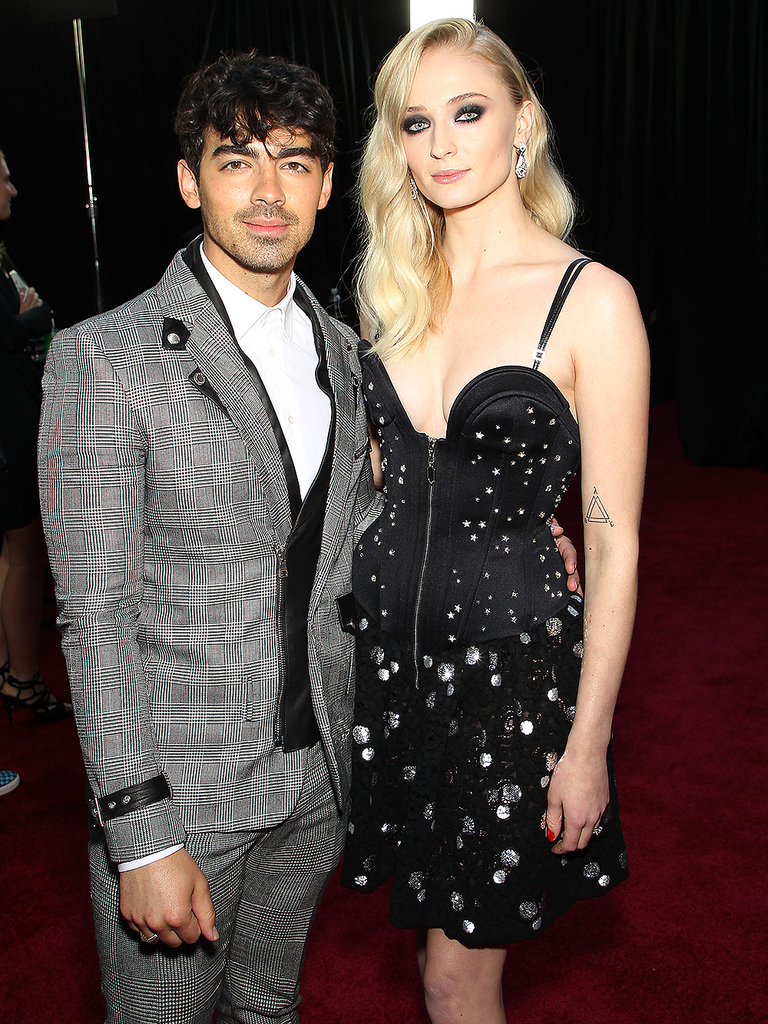 Mandatory Credit: Photo by Marion Curtis/Starpix for HBO/REX/Shutterstock (10186109aj) Joe Jonas, Sophie Turner New York Red Carpet Premiere for HBO's final season of "GAME OF THRONES”, New York, USA - 03 Apr 2019