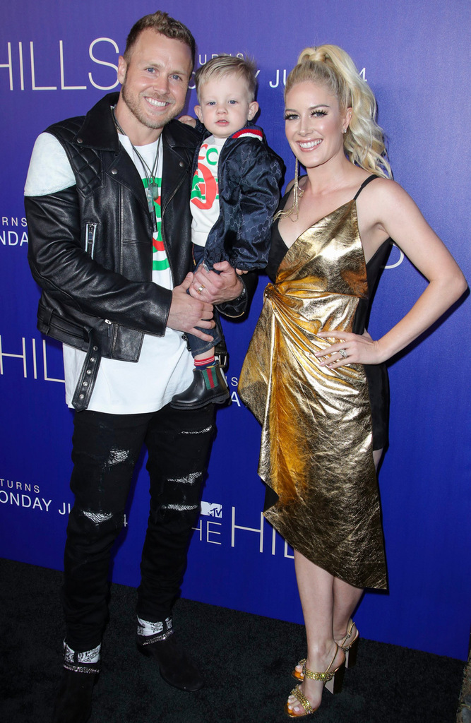 Mandatory Credit: Photo by Matt Baron/Shutterstock (10315685k) Spencer Pratt, Gunner Stone and Heidi Montag MTV's 'The Hills: New Beginnings' TV Show party, Arrivals, Liaison Restaurant and Lounge, Los Angeles, USA - 19 Jun 2019